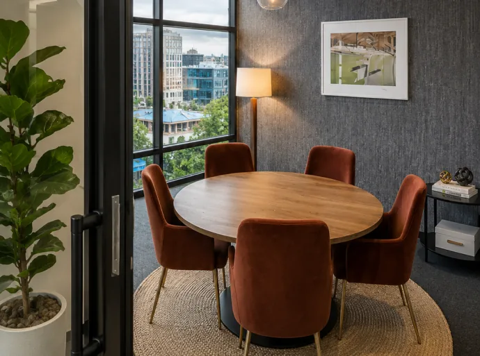 Modern workspace with natural light